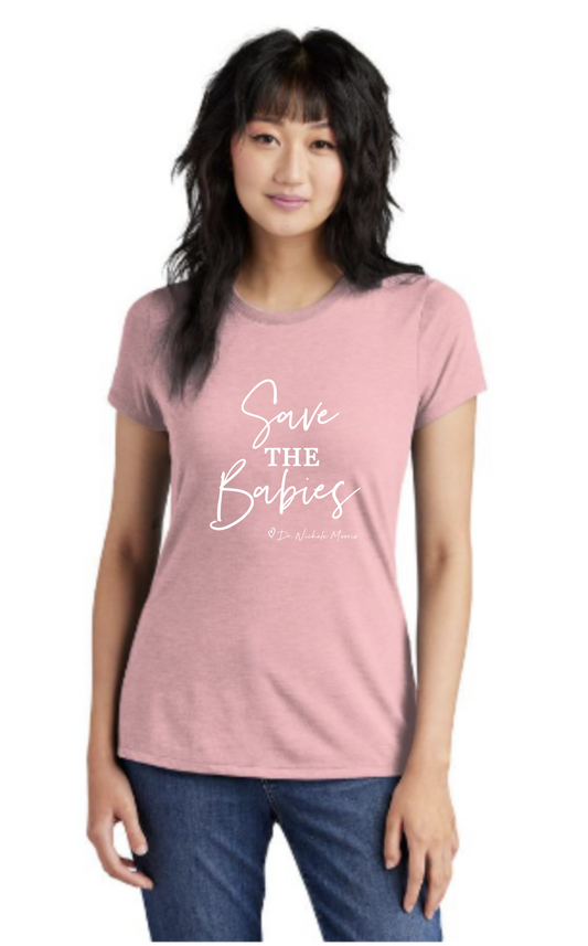 Save The Babies Script Tee